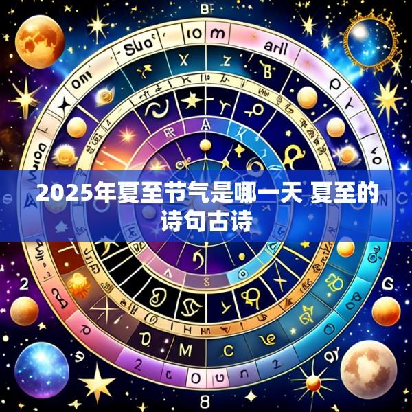 2025年夏至节气是哪一天 夏至的诗句古诗