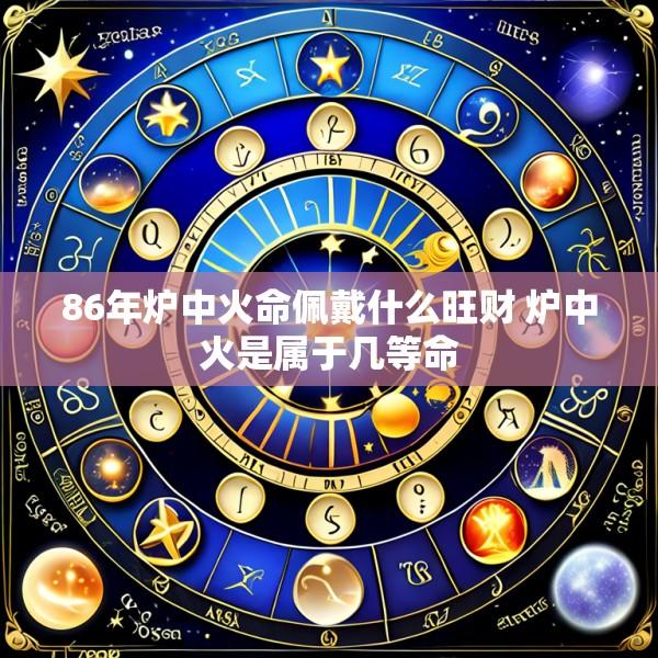 86年炉中火命佩戴什么旺财 炉中火是属于几等命
