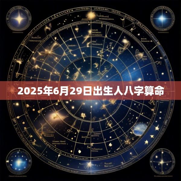 2025年6月29日出生人八字算命