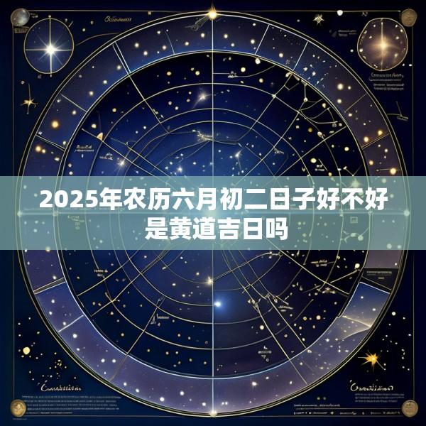 2025年农历六月初二日子好不好 是黄道吉日吗