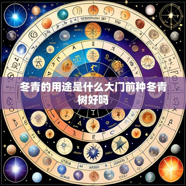 冬青的用途是什么大门前种冬青树好吗