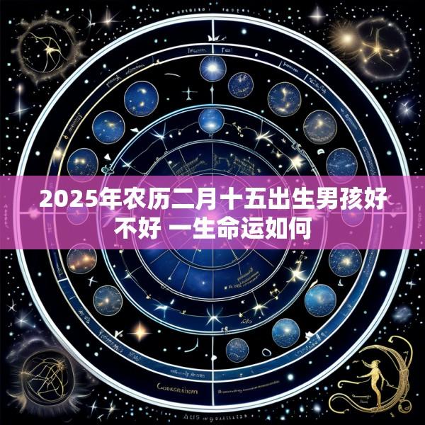 2025年农历二月十五出生男孩好不好 一生命运如何