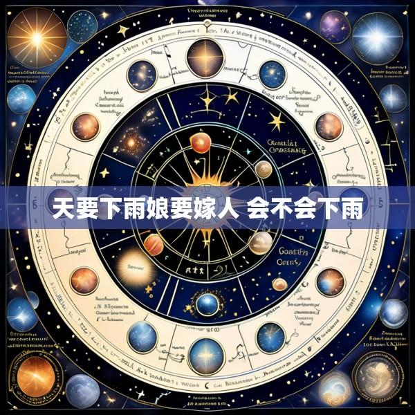 天要下雨娘要嫁人 会不会下雨