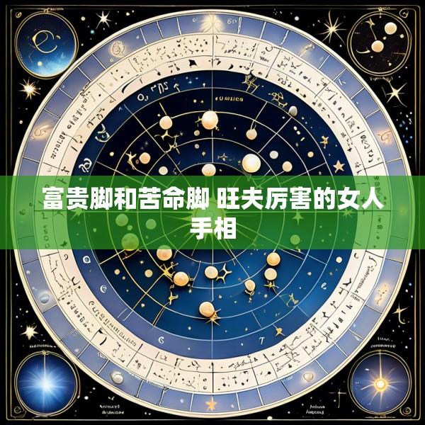 富贵脚和苦命脚 旺夫厉害的女人手相