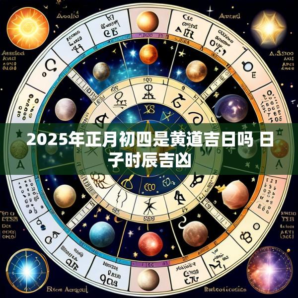 2025年正月初四是黄道吉日吗 日子时辰吉凶