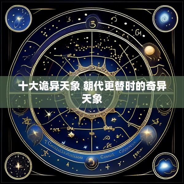 十大诡异天象 朝代更替时的奇异天象