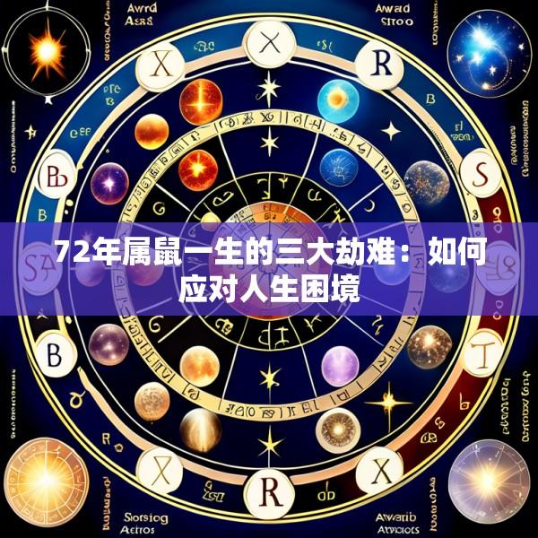 72年属鼠一生的三大劫难：如何应对人生困境