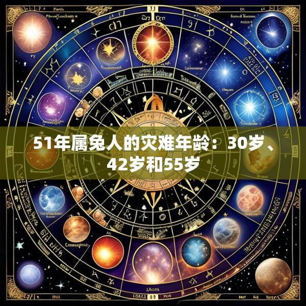 51年属兔人的灾难年龄：30岁、42岁和55岁