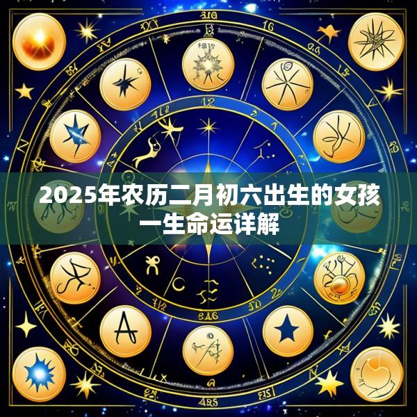 2025年农历二月初六出生的女孩一生命运详解