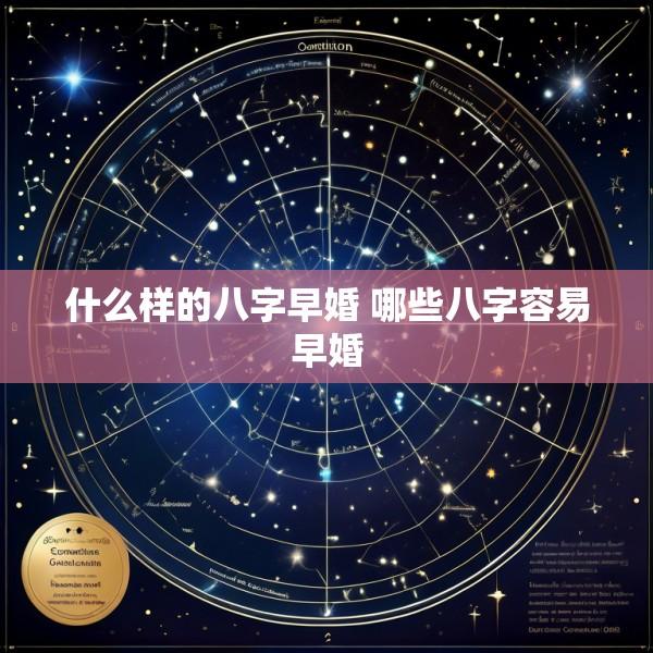 什么样的八字早婚 哪些八字容易早婚