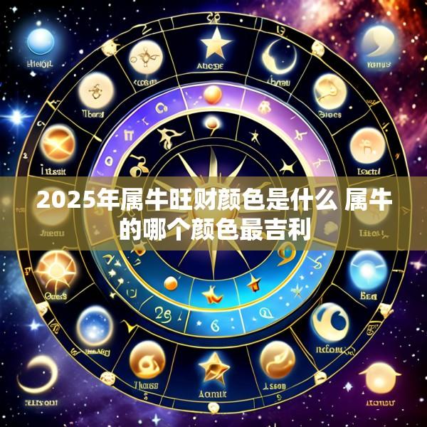 2025年属牛旺财颜色是什么 属牛的哪个颜色最吉利