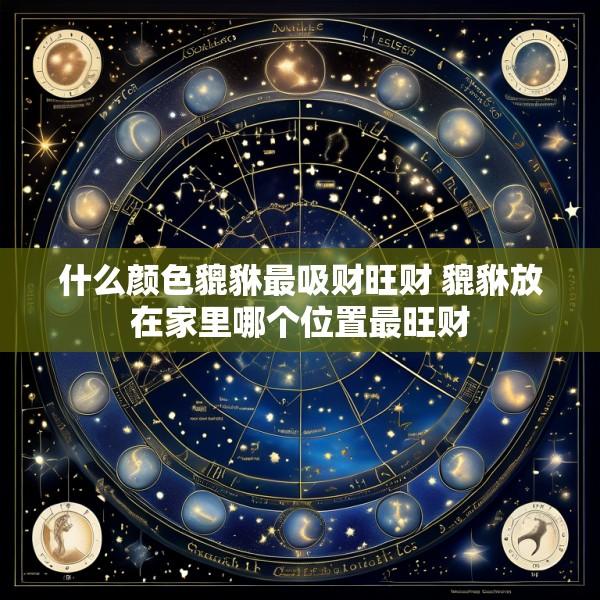 什么颜色貔貅最吸财旺财 貔貅放在家里哪个位置最旺财