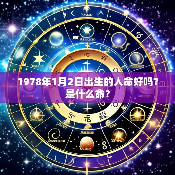 1978年1月2日出生的人命好吗？是什么命？