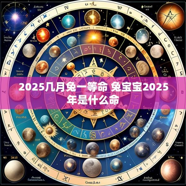 2025几月兔一等命 兔宝宝2025年是什么命