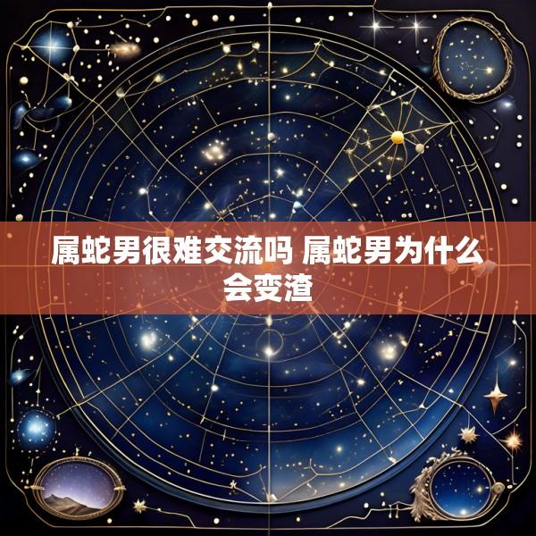 属蛇男很难交流吗 属蛇男为什么会变渣
