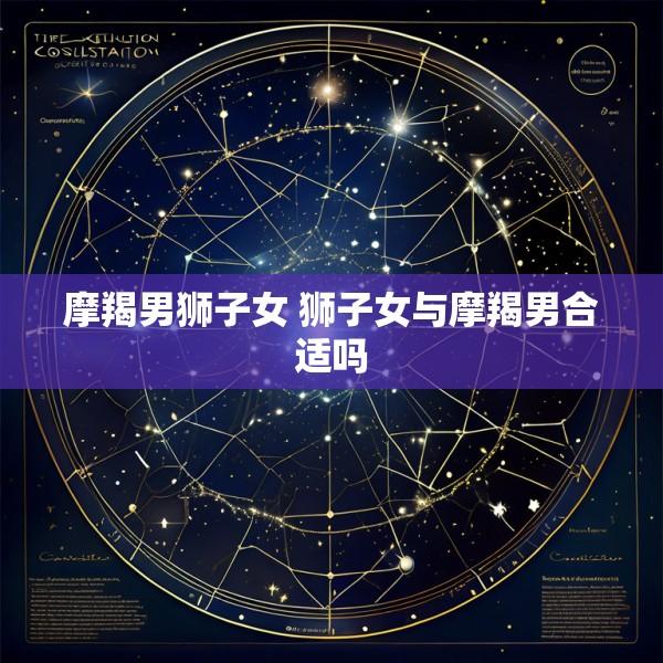 摩羯男狮子女 狮子女与摩羯男合适吗