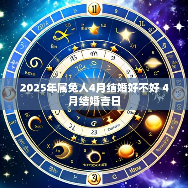 2025年属兔人4月结婚好不好 4月结婚吉日