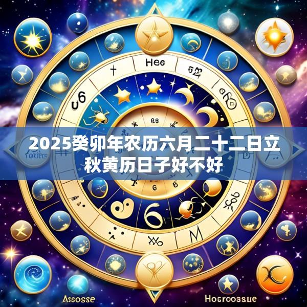 2025癸卯年农历六月二十二日立秋黄历日子好不好
