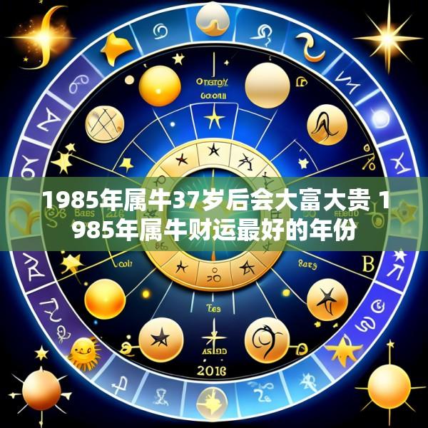 1985年属牛37岁后会大富大贵 1985年属牛财运最好的年份