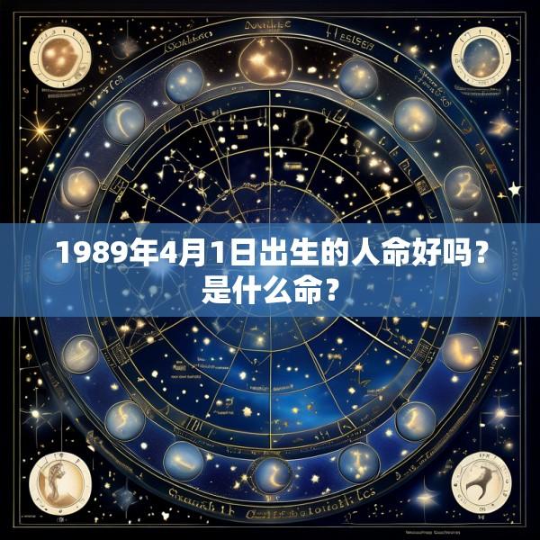 1989年4月1日出生的人命好吗？是什么命？