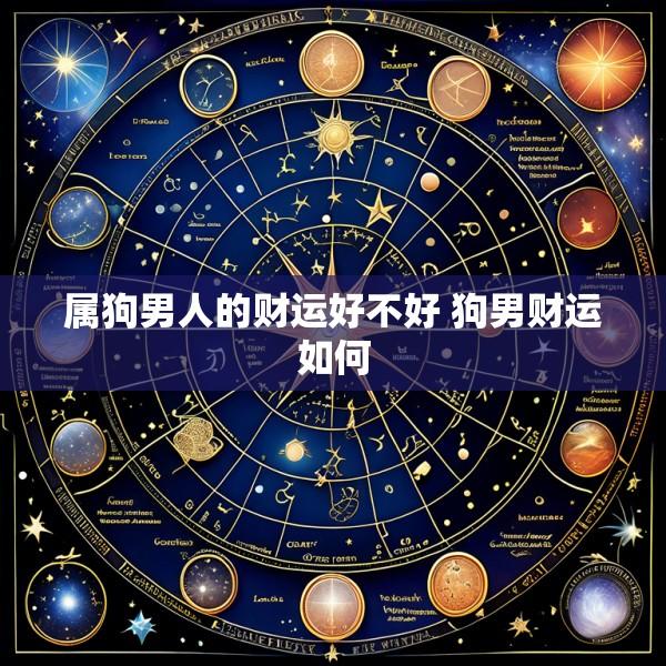属狗男人的财运好不好 狗男财运如何