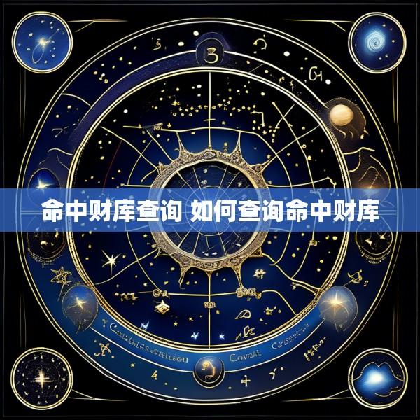 命中财库查询 如何查询命中财库