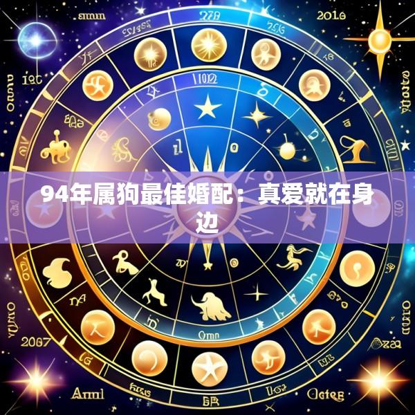 94年属狗最佳婚配：真爱就在身边