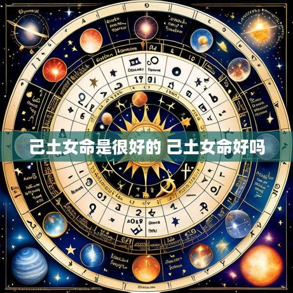 己土女命是很好的 己土女命好吗