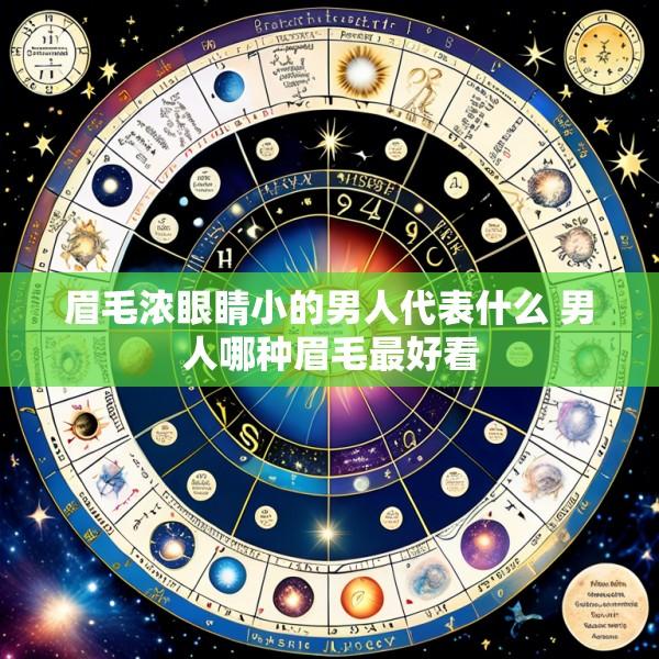 眉毛浓眼睛小的男人代表什么 男人哪种眉毛最好看