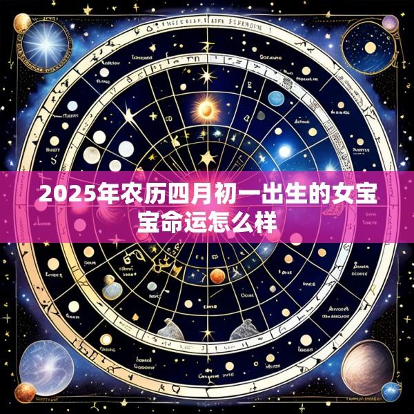 2025年农历四月初一出生的女宝宝命运怎么样