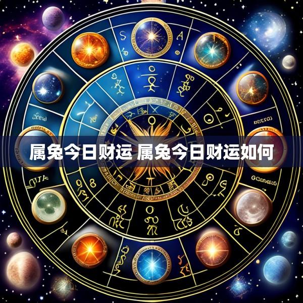 属兔今日财运 属兔今日财运如何
