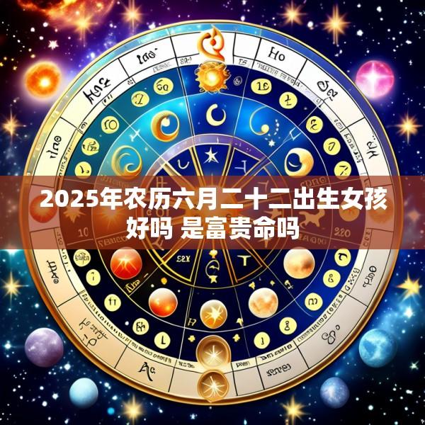 2025年农历六月二十二出生女孩好吗 是富贵命吗