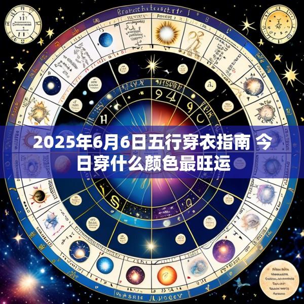 2025年6月6日五行穿衣指南 今日穿什么颜色最旺运