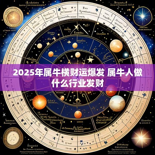 2025年属牛横财运爆发 属牛人做什么行业发财