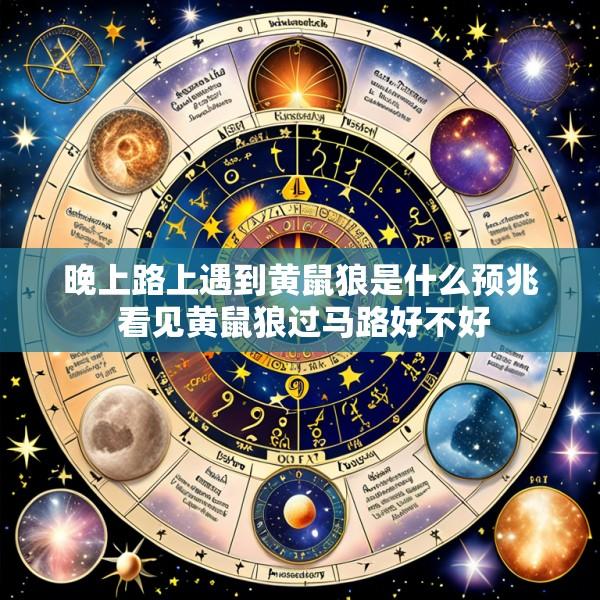 晚上路上遇到黄鼠狼是什么预兆 看见黄鼠狼过马路好不好
