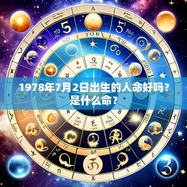1978年7月2日出生的人命好吗？是什么命？