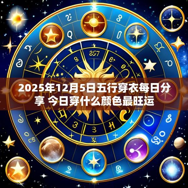 2025年12月5日五行穿衣每日分享 今日穿什么颜色最旺运