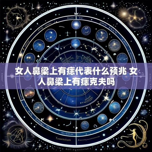 女人鼻梁上有痣代表什么预兆 女人鼻梁上有痣克夫吗