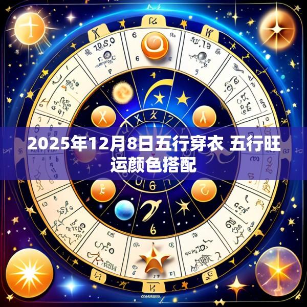 2025年12月8日五行穿衣 五行旺运颜色搭配