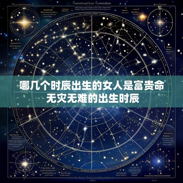 哪几个时辰出生的女人是富贵命 无灾无难的出生时辰