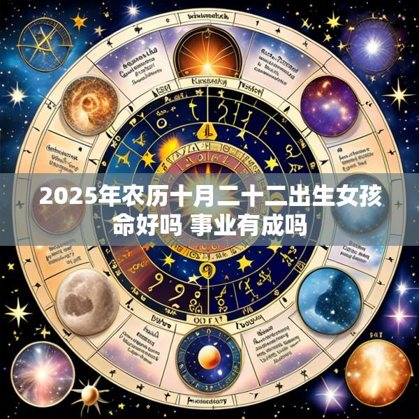 2025年农历十月二十二出生女孩命好吗 事业有成吗