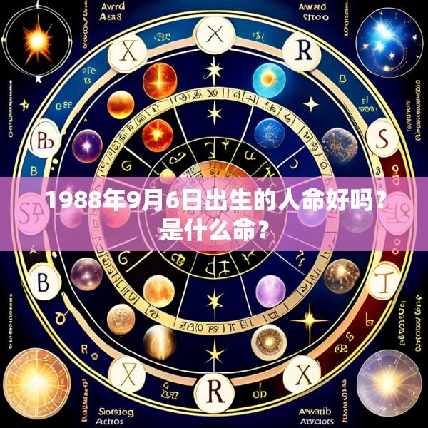 1988年9月6日出生的人命好吗？是什么命？