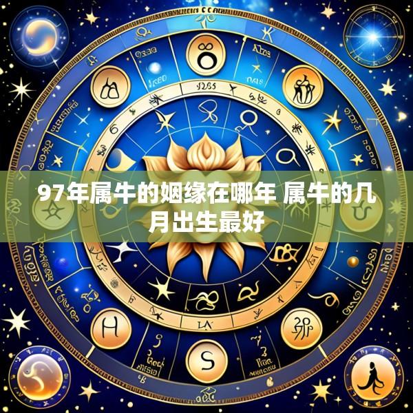 97年属牛的姻缘在哪年 属牛的几月出生最好