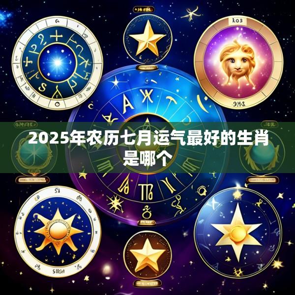 2025年农历七月运气最好的生肖是哪个