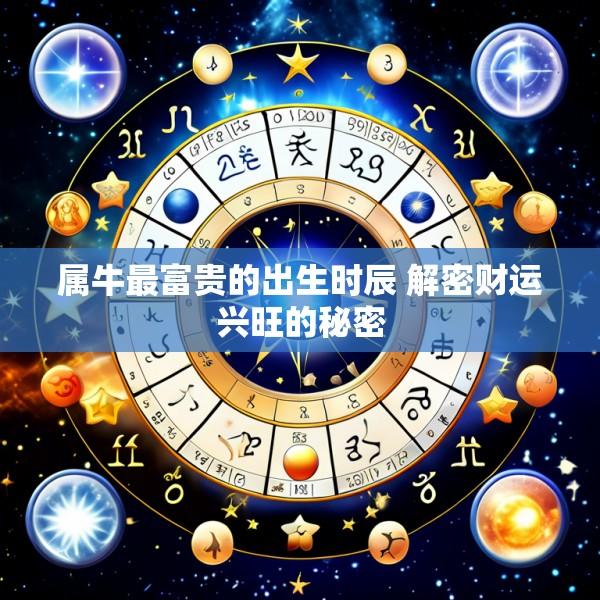 属牛最富贵的出生时辰 解密财运兴旺的秘密