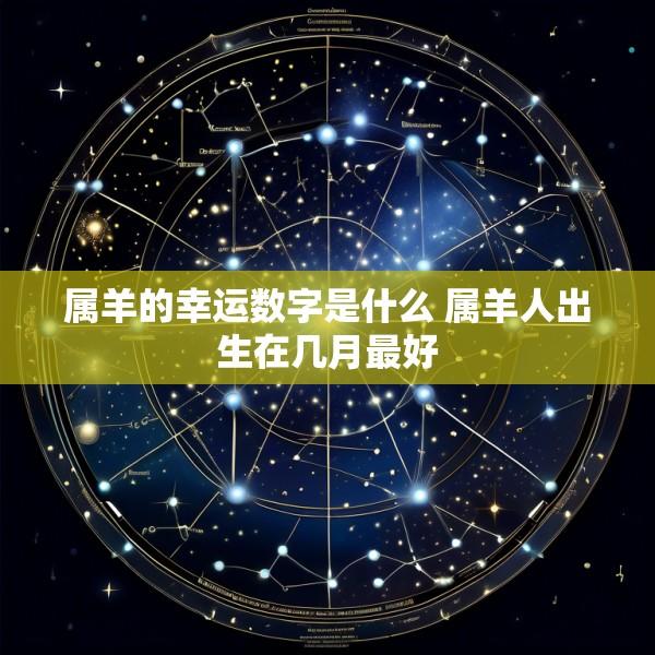 属羊的幸运数字是什么 属羊人出生在几月最好