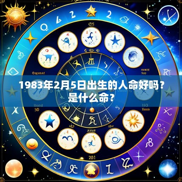 1983年2月5日出生的人命好吗？是什么命？