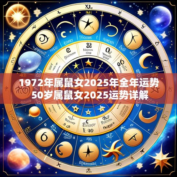 1972年属鼠女2025年全年运势 50岁属鼠女2025运势详解