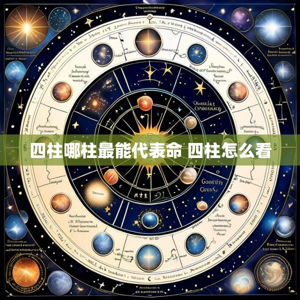 四柱哪柱最能代表命 四柱怎么看