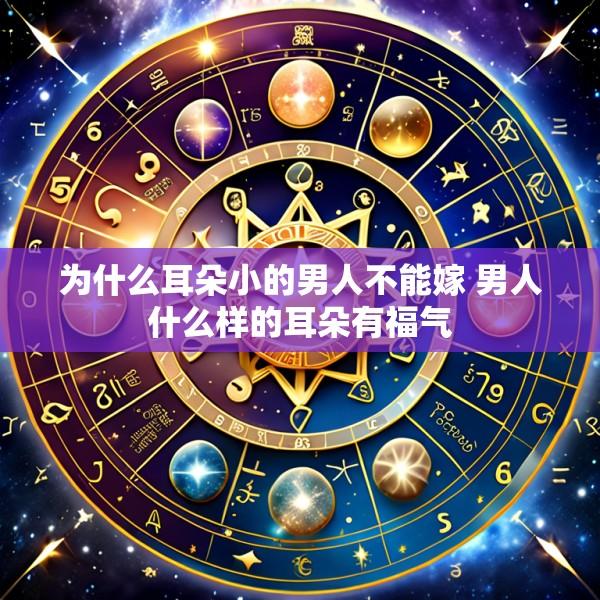 为什么耳朵小的男人不能嫁 男人什么样的耳朵有福气
